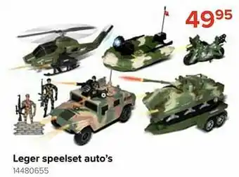 Euroshop Leger speelset auto’s aanbieding