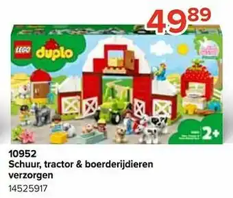 Euroshop 10952 schuur tractor + boerderijdieren verzorgen aanbieding