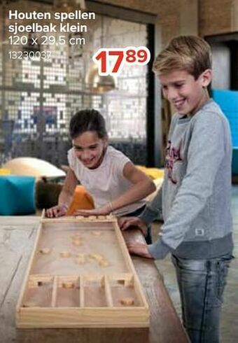 Euroshop Houten spellen sjoelbak klein aanbieding