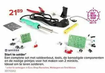 Start to solder