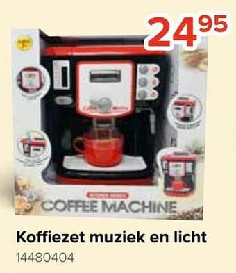Euroshop Koffiezet muziek en licht aanbieding