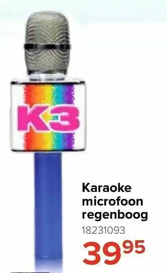 Karaoke microfoon regenboog