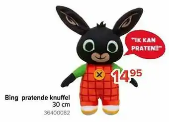 Bing pratende knuffel