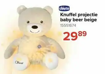 Knuffel projectie baby beer beige