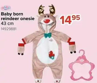 Euroshop Baby born reindeer onesie aanbieding