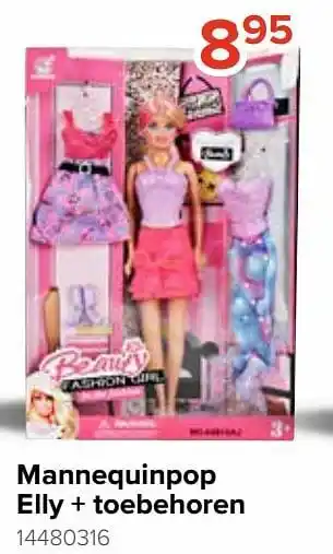Mannequinpop elly + toebehoren