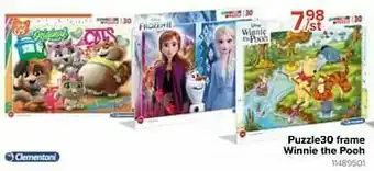 Euroshop Puzzle30 frame winnie the pooh aanbieding