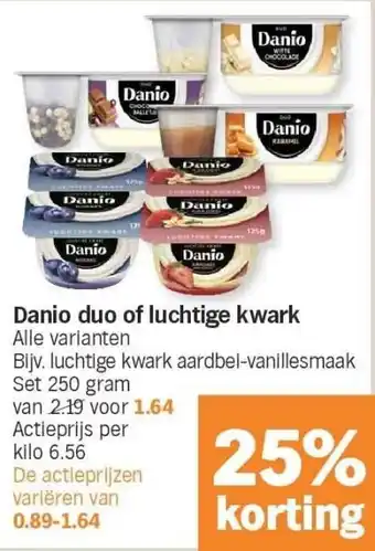 Albert Heijn Danio duo of luchtige kwark aanbieding