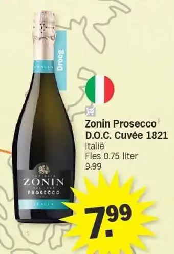 Albert Heijn Zonin Prosecco D.O.C. Cuvée 1821 aanbieding