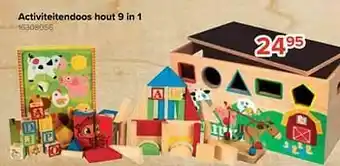 Activiteitendoos hout 9 in 1