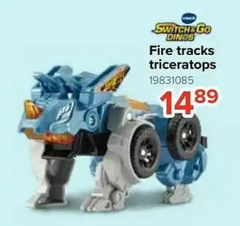 Fire tracks triceratops
