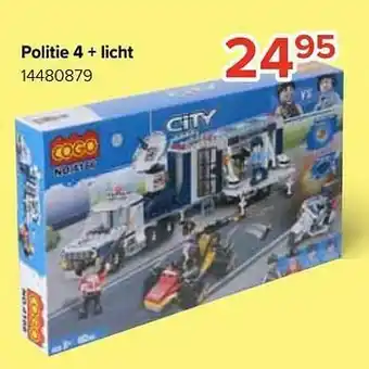 Euroshop Politie 4 + licht aanbieding