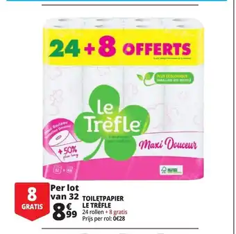 Auchan Toiletpapier Le Trefle aanbieding