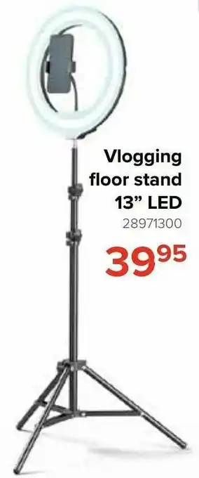 Euroshop Vlogging floor stand 13`` led aanbieding