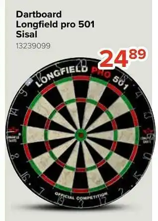 Dartboard longfield pro 501 sisal