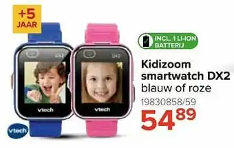 Euroshop Kidizoom smartwatch dx2 blauw of roze aanbieding