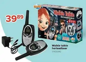 Walkie talkie herlaadbaar