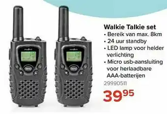 Euroshop Walkie talkie set aanbieding