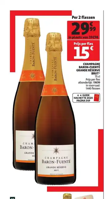 Champagne Baron-Fuente Grande Reserve Brut 75cl per 2 Flessen