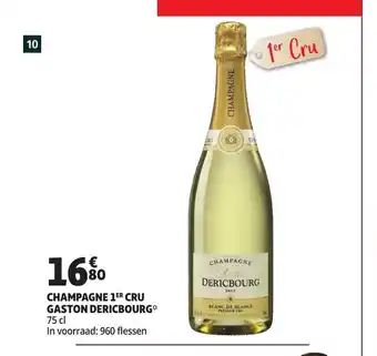 Auchan Champagne 1er Cru Gaston Dericbourg 75cl aanbieding