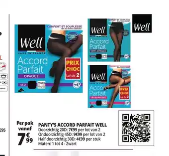 Panty's Accord Parfait Well per pak