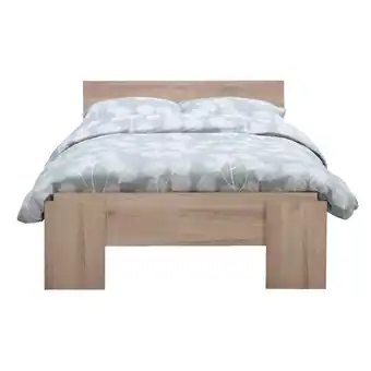 Leen Bakker Bed Lyon - eikenkleur - 120x200 cm aanbieding