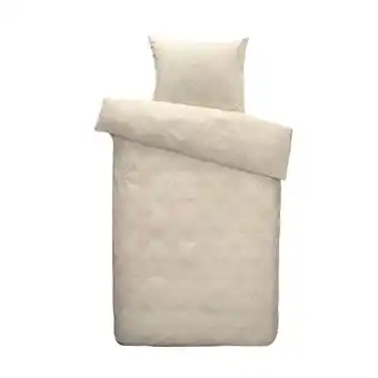 Leen Bakker Comfort dekbedovertrek Adam - zand - 140x200/220 cm aanbieding