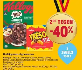 Delhaize Ontbijtgranen of graanrepen aanbieding