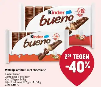 Delhaize Wafeltje omhuld met chocolade aanbieding