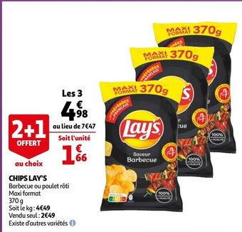 Auchan Chips Lay's aanbieding