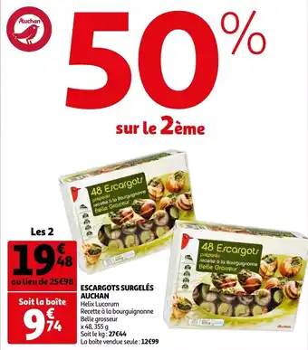 Escargots Surgeles Auchan
