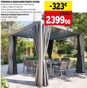 Dema PERGOLA BIOCLIMATIQUE ELISA aanbieding