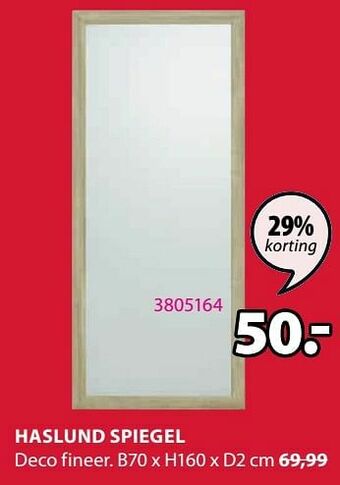 Jysk Haslund spiegel aanbieding