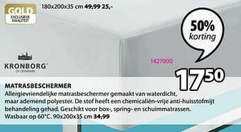 Jysk Matrasbeschermer aanbieding