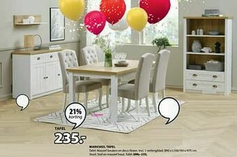 Jysk Markskel tafel aanbieding