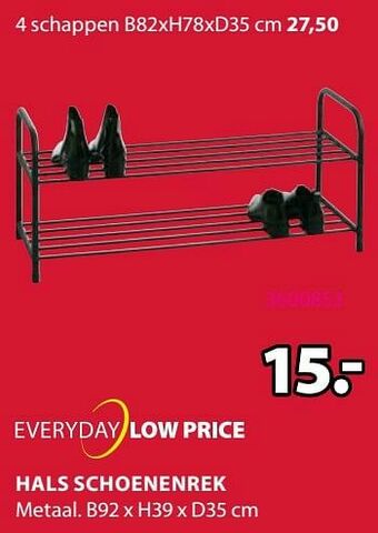 Jysk Hals schoenenrek aanbieding