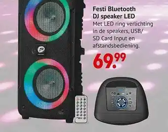 Festi Bluetooth Dj Speaker Led