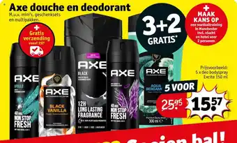 Kruidvat Axe douche en deodorant aanbieding