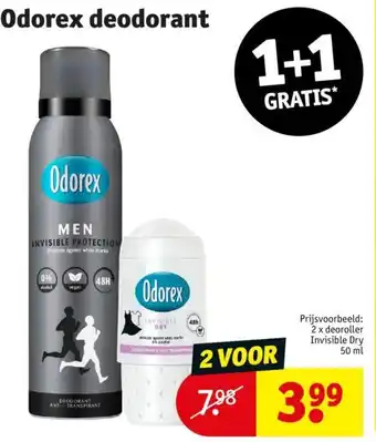 Kruidvat Odorex deodorant aanbieding