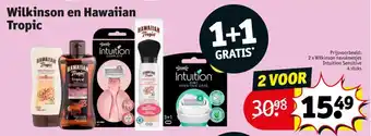 Kruidvat Wilkinson en Hawaiian Tropic aanbieding