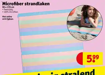Kruidvat Microfiber strandlaken aanbieding