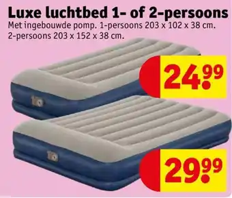 Kruidvat Luxe luchtbed 1- of 2-persoons aanbieding
