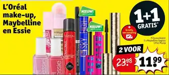 Kruidvat L'Oréal make-up, Maybelline en Essie aanbieding