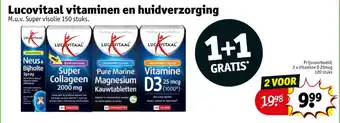 Kruidvat Lucovitaal vitaminen en huidverzorging aanbieding