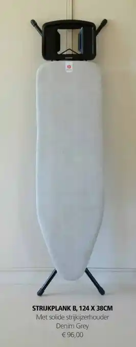 STRIJKPLANK B, 124 X 38CM