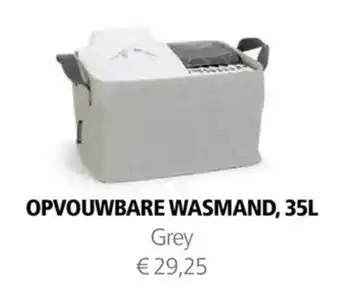 Multi bazar OPVOUWBARE WASMAND, 35L Grey aanbieding