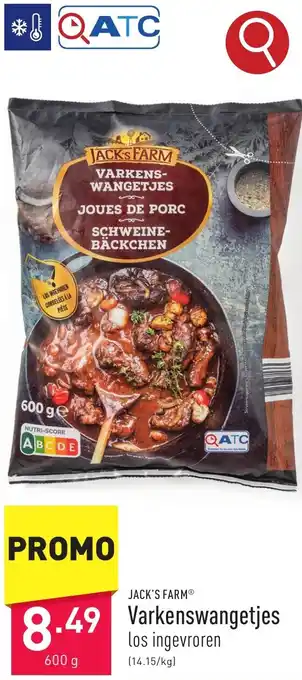 ALDI JACK'S FARM Varkenswangetjes 600g aanbieding