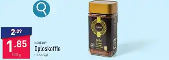 ALDI MORENO Oploskoffie 100g aanbieding