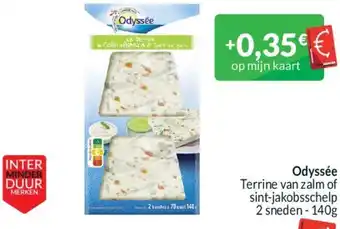 Intermarché Odyssée Terrine van zalm of sint-jakobsschelp 2 sneden - 140g aanbieding
