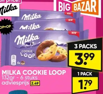 Big Bazar MILKA COOKIE LOOP aanbieding